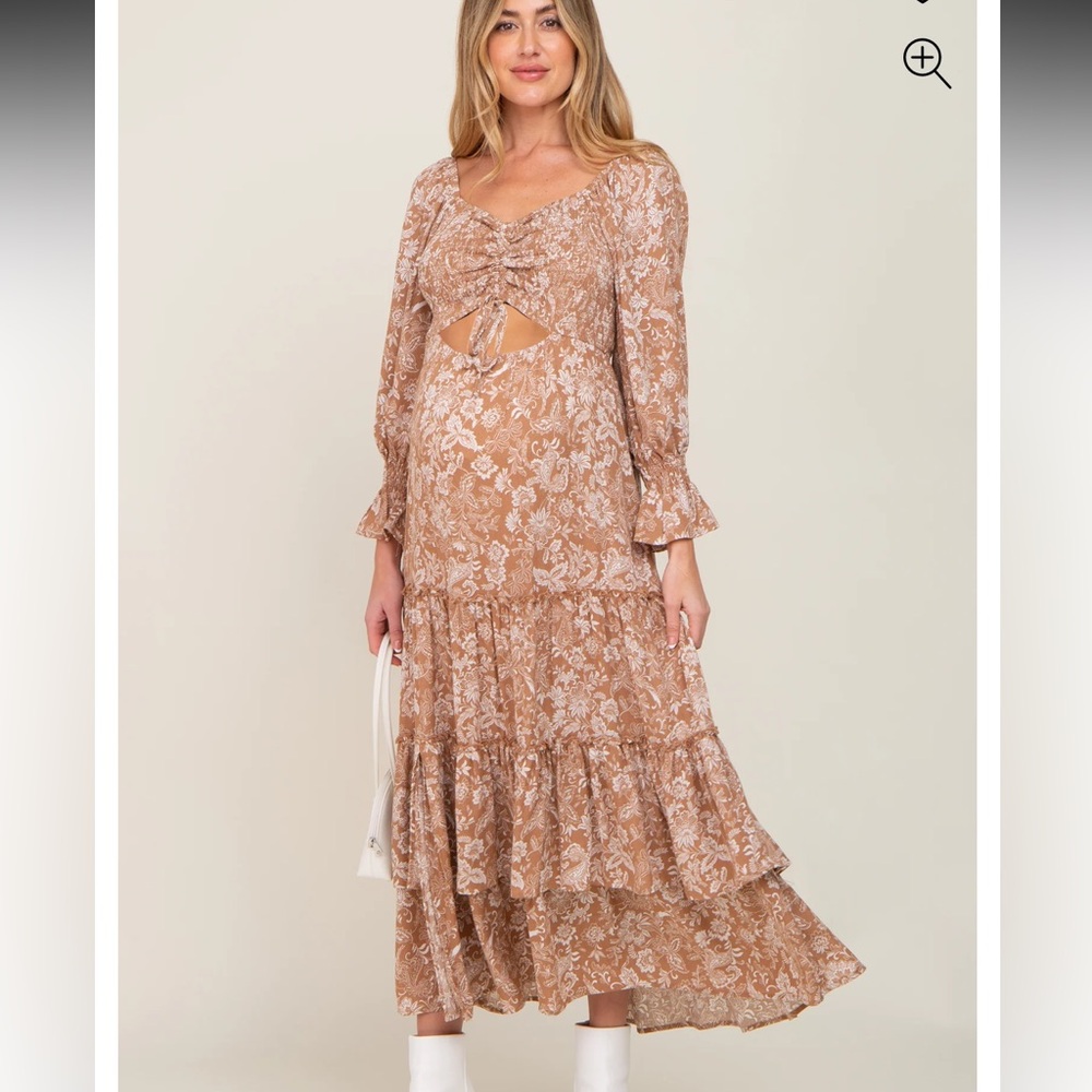 Floral Bump Friendly Dress
